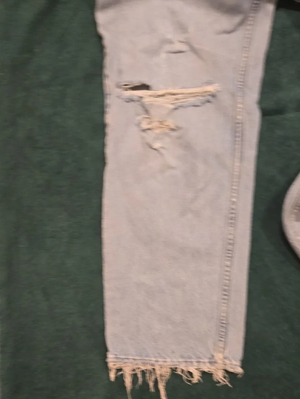 GAP Light Blue Original Fit Distressed Jeans